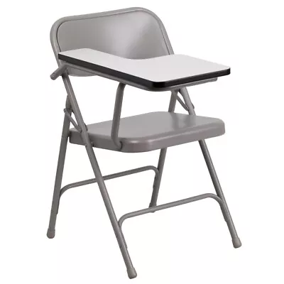 Flash Furniture Ralph Premium Steel Folding Chair With Right Handed Tablet Arm • $59.39