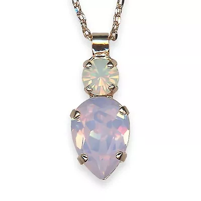 Necklace Pendant By Mariana Snowflake Coll. Lovely Rosewater Opal & White Opa... • $85