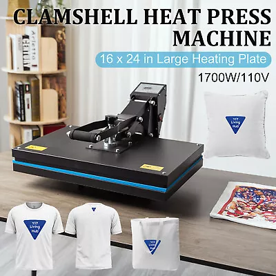 Digital Heat Press Machine 16  X 24  Clamshell Sublimation Printer For T-shirt • $259.90