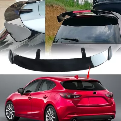 Universal Rear Tailgate Roof Spoiler Window Wing W/Light For Mazda 3 Hatchback • $87.19