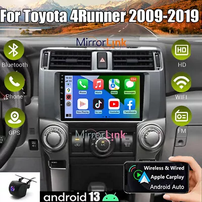 For Toyota 4Runner 2009-2019 Android 13 Apple Carplay Car Stereo Radio GPS Navi • $151.02