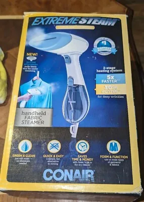 CONAIR Extreme Steam Handheld Fabric Steamer Dual Heat Versatile Portable Green • $24