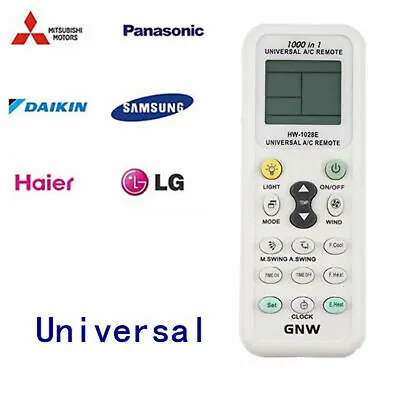 $12.99 • Buy Universal A/C Air Conditioner Remote Control Air Con ALL MAJOR BRANDS LCD DGS
