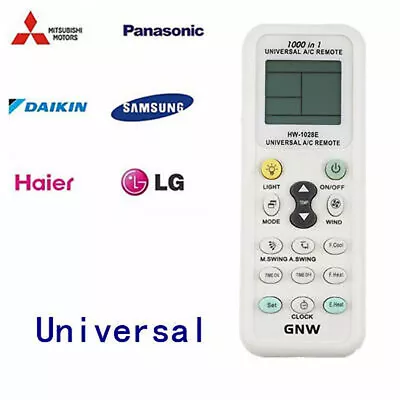 Universal A/C Air Conditioner Remote Control Air Con ALL MAJOR BRANDS LCD DGS • $14.99