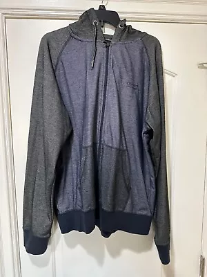 7 Diamond Mens Jacket Size XL Hoody Athletic Full Zip Hoodie Dark Gray • $19.99