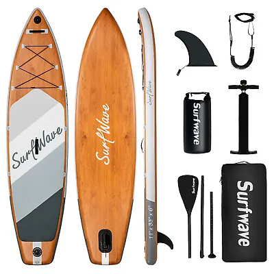 $299 • Buy Surfwave Stand Up Paddle Board Inflatable SUP Adult Surfboards 335CM 15CM Stable