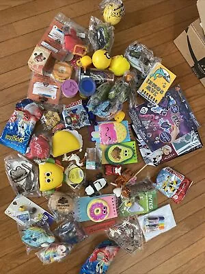 100  Piece Assorted Toy Kids Meals Treasure Box Lot Playdo Frozen Scribble • $19.89