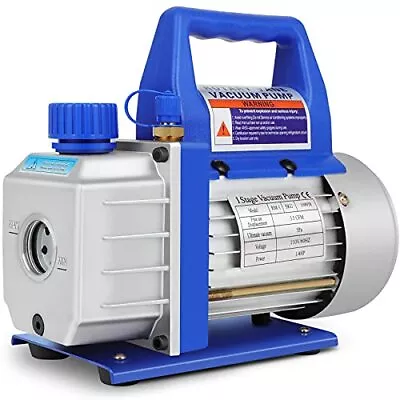 3.5 Cfm Rotary Vane Economy Vacuum Pump 1/4hp Single Stage For A/c Hvac Refriger • $94.71