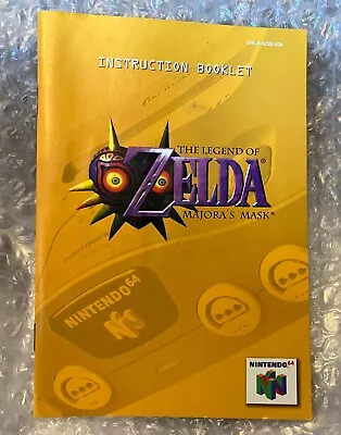 Nintendo 64 The Legend Of Zelda Majoras Mask N64 Instruction Booklet Manual Only • $24.88