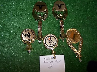 5 Vintage Trophy Toppers Assortment  Gold Tone   3 1/4 -7   Sports Harley Bsa • $12.95