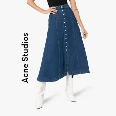 NWT- Acne Studios Button Front Flared Midi Skirt - Size XS • $151.20