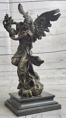 Mythical Greek Winged Goddess Ceres Angel Mythology Harvest Bronze Sculpture Art • $149.50