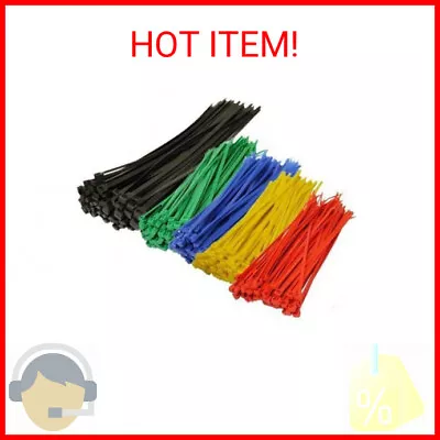 TopzoneÂ Assorted Color Nylon Cable Zip Ties Self Locking 250-Piece • $7.52