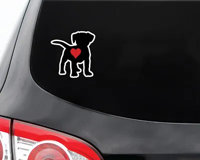 I Love Heart Jack Russell Terrier Dog Decal Sticker -Car  Window  Laptop • $3.75