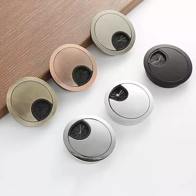 £25.69 • Buy 50mm 60mm 80mm PC Computer Desk Plastic Grommet Table Cable Tidy Wire Hole Cover