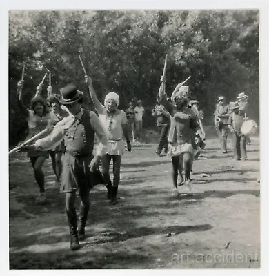 Snapshot - TRANSVESTITE MAJORETTES Original Vintage Found Photo 1970s Gay Int • $11.99