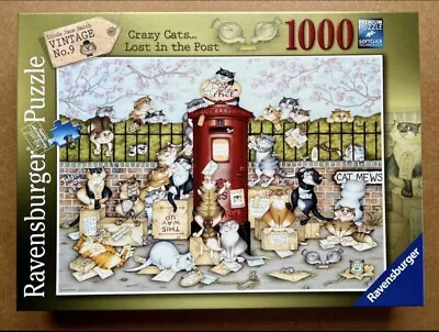 Ravensburger 1000 Piece Jigsaw Puzzle - Crazy Cats Lost In The Post • £4