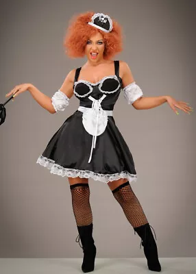 £44.99 • Buy Womens Rocky Horror Style Magenta Maid Costume