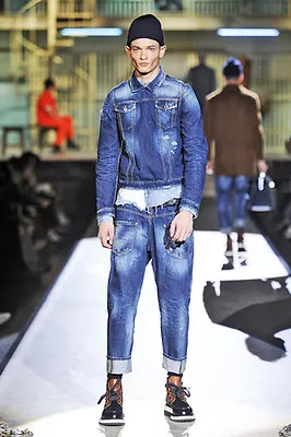 Dsquared2 2014 Runway Collection Unique Men's Denim Jacket Italy Size 48 / S-m • $1295