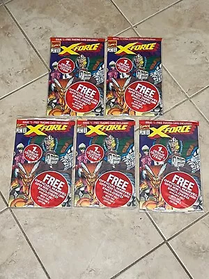 X-FORCE #1 Sealed Comic Book Lot Of 5 With Different Cards • $10