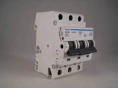 £24.95 • Buy Hager MCB 20 Amp Triple Pole 3 Phase Circuit Breaker Type C 20A 463320 NC320
