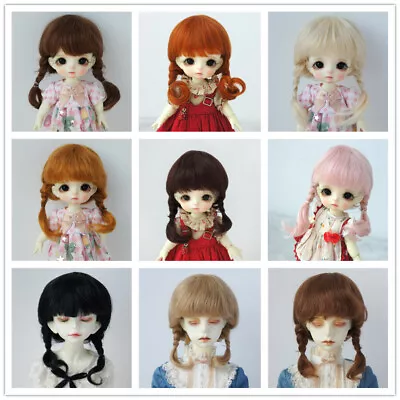 JD143 Braids BJD Mohair Wigs Tiny Lati OB11 YOSD MSD SD Blythe Doll Hair AllSize • $25.79