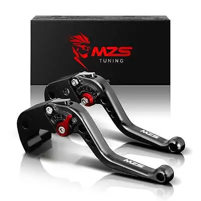 MZS Black Motorcycle Brake Clutch Levers Short Adjustable CNC Compatible With... • $18