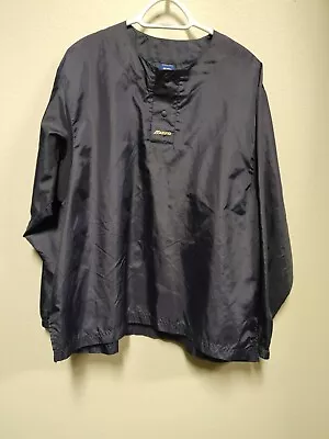 MIZUNO Blue Baseball Pullover Rain Jacket **SIZE Medium (38-40)** • $25