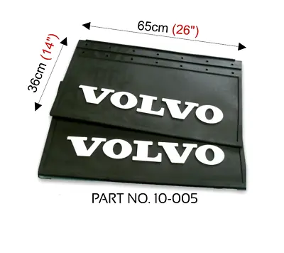 Volvo Truck Lorry PAIR RUBBER MUD FLAPS MUDFLAPS 650x360 EMBOSSED LOGO • $44.82