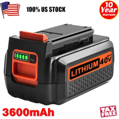 $29.49 • Buy 40V Lithium Battery For Black & Decker 40 Volt Max LBXR36 LBX2040 LSW36 3.6Ah US