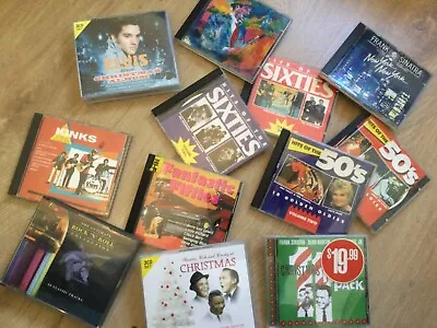 Rock N Roll Hits Of The 50s & 60s. Frank Sinatra. ELVIS. Nat King Cole. CD Lot. • $16