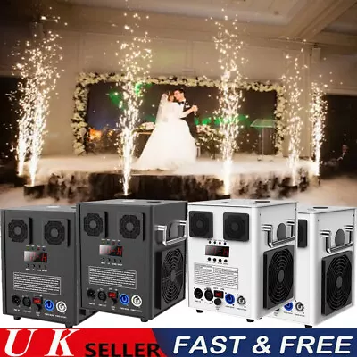 530W Cold Spark Firework Machine Stage Effect Wedding DJ Party DMX W/Flight Case • £199.99