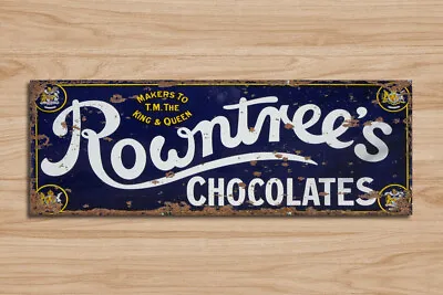 £6.99 • Buy Metal Signs Rowntree's Retro Vintage Grunge Style Home Kitchen Cafe Wall Plaque