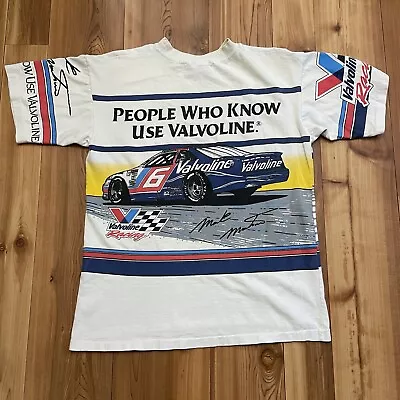 Vintage Mark Martin Nascar AOP Valvoline Racing 1993 Single Stitch • $50