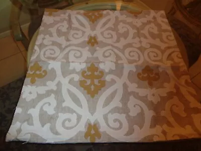 Z. Gallerie Square Applique 100% Linen Fleur-de-lis 24  Pillow Cover New OP • $7.06