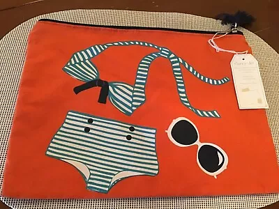 Mud Pie Bag With Zipper 11 W X 9  High Brand New • $15