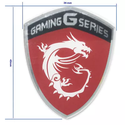 Symbol For MSI GAMING G SERIES DRAGONS STICKER Red 34mmx42mm MSI Letter Included • $9.90