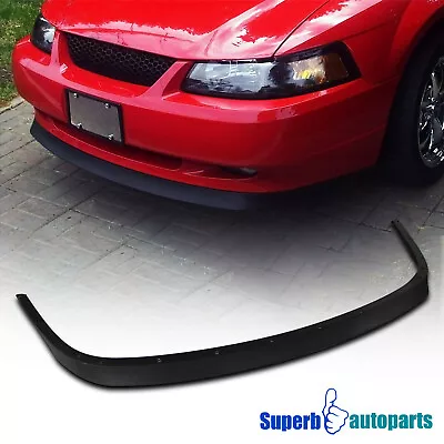 Fits 1999-2004 Ford Mustang V8 GT Front Bumper Lip ABS Spoiler Balck Replacement • $68.48