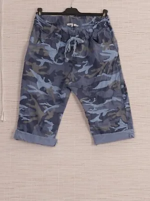 £15.99 • Buy Womens Camouflage Magic Knee Length Shorts Italian  Casual Ladies Jogger Pants