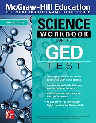McGraw-Hill Education Science Workbook For The GED Test Third Edition • $12.81