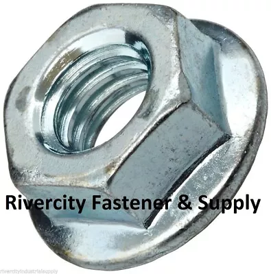 (10) M10-1.0 Steel Flange Spin Nut M10x1.0 Flare Nuts 10mm X 1.0 Fine Thread • $23.88