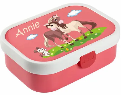 Lunch Box Campus With Bento-Einsatz IN Rose With Horses • £21.95