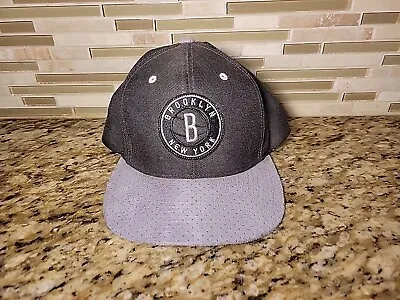 Brooklyn Nets Cap Hat Mitchell & Ness Black Basketball NBA Snapback One Size • $18.48