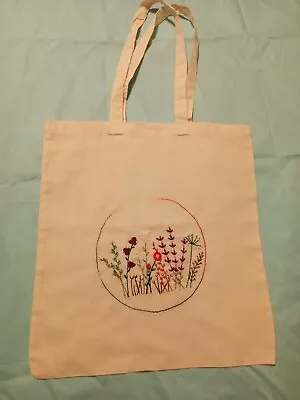 Hand Embroidered Tote Bag • £6.50