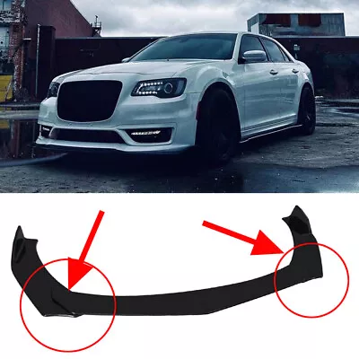 Front Bumper Lip Spoiler Splitter Protector Cover For Chrysler 300 300C SRT8 • $43.95