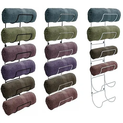 $22.95 • Buy Sorbus Towel Rack Holder- Wall Mounted Storage Organizer For Bathroom, Spa/Salon