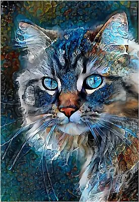 5D Cat Diamond Painting Kits For Adults Art... • £5.90