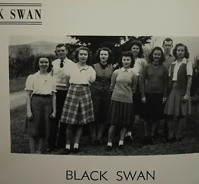 Vintage Yearbook William Byrd High School Vinton Virginia The Black Swan 1945 • $45