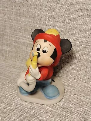 Walt Disney Mickey Mouse Firefighter Fireman Ceramic Figurine Disney Collectible • $2
