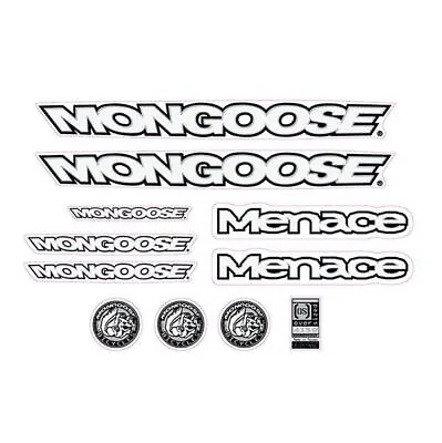 Mongoose - 1998 Menace For Blue Frame - Decal Set - Old School Bmx • $88